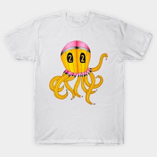 Pencil Octopus Drawing T-Shirt